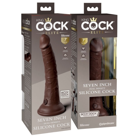 Фаллос King Cock 7" Silicone Dual Density