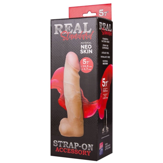 Фаллос-насадка Real Standard 5,7&quot;