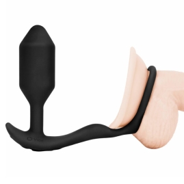 Вибропробка с кольцом b-Vibe Snug &amp; Tug