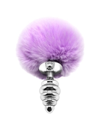 Пробка с хвостиком Metal Anal Fluffy Twist S