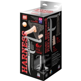 Страпон с 3 насадками Harness Flex&amp;Fix