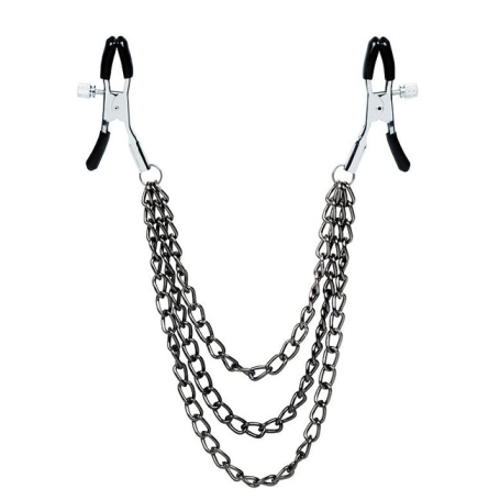 Зажимы на соски Notabu с тройной цепочкой