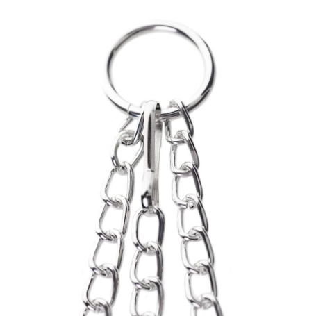 Кольцо с зажимами на соски ToyFa Metal