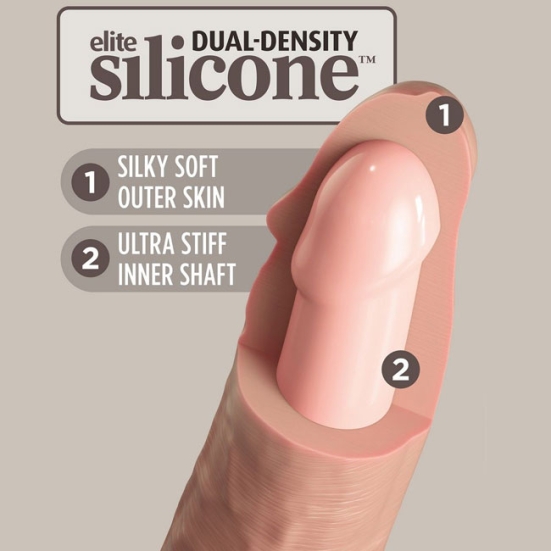 Фаллос-вибратор 6&quot; Vibrating Silicone Dual Density