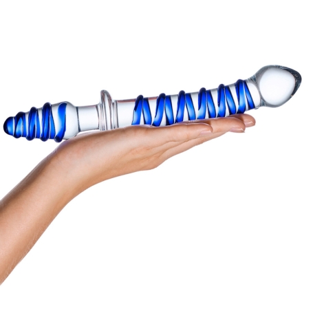 Фаллос из стекла Glas 10" Mr. Swirly Double