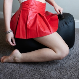 Надувной пуфик с дилдо Body Dock Inflatable Love Seat