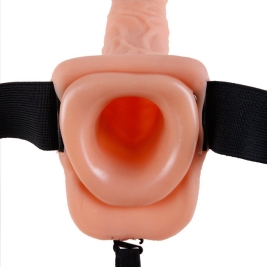 Страпон полый (фаллопротез) Pipedream 7" Vibrating Hollow Strap-On